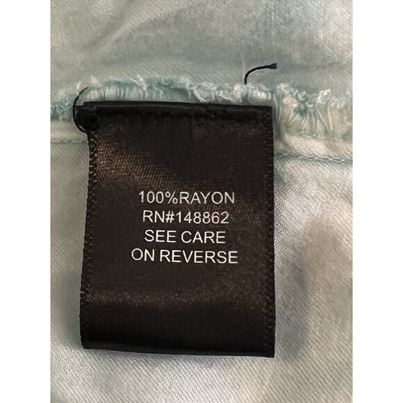 Torrid Indigo Blue Tie-dyed Peasant Top Shirt  Sz 4X 26W NWT Flowy - Picture 13 of 15